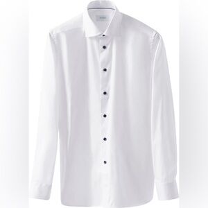 Eton Slim Fit Cotton Twill Dress Shirt